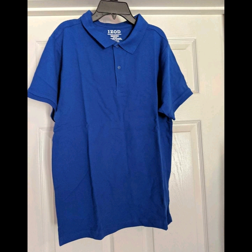 Izod Blue Collared Polo